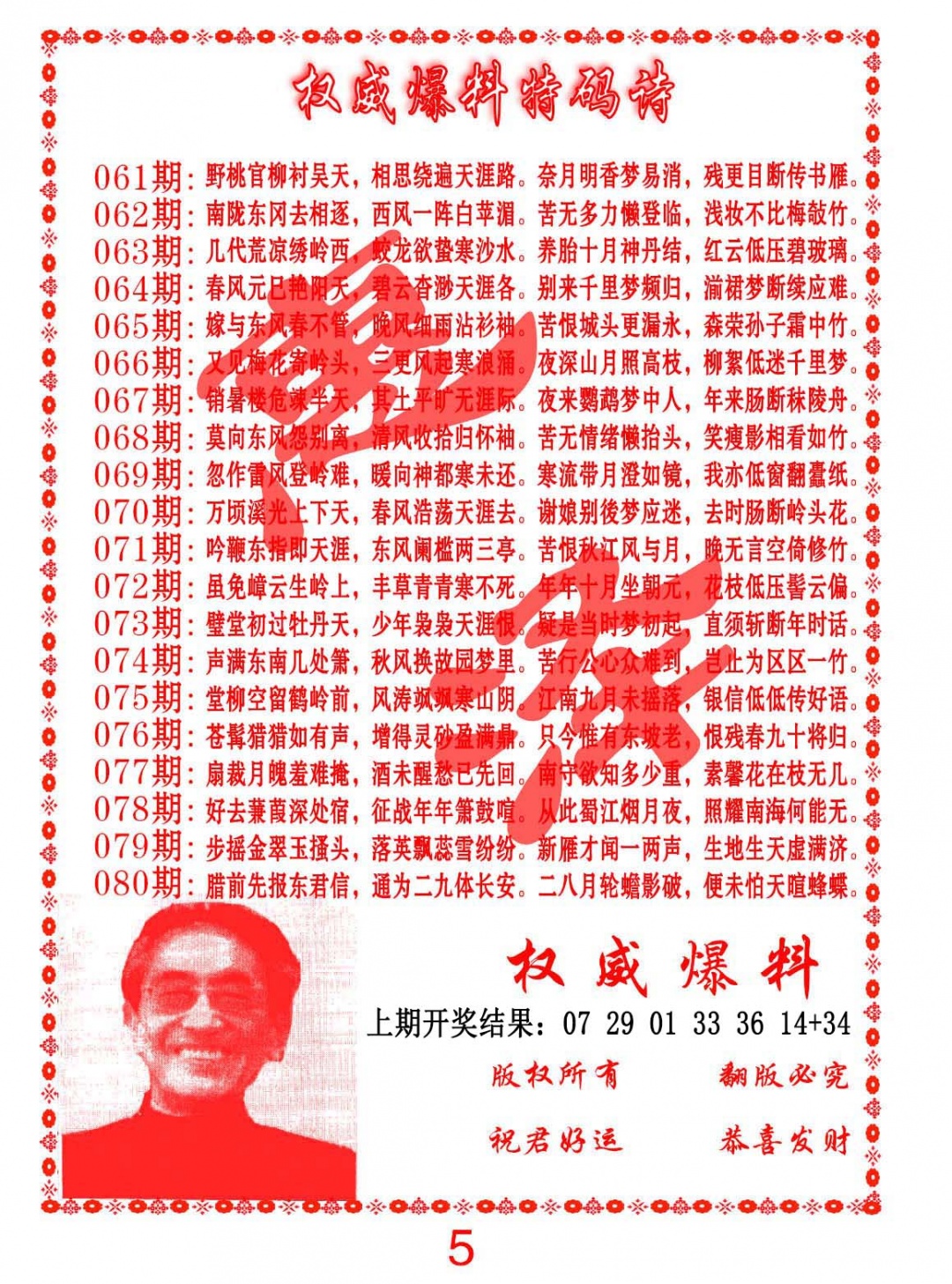 074期权威爆料特码诗[图]
