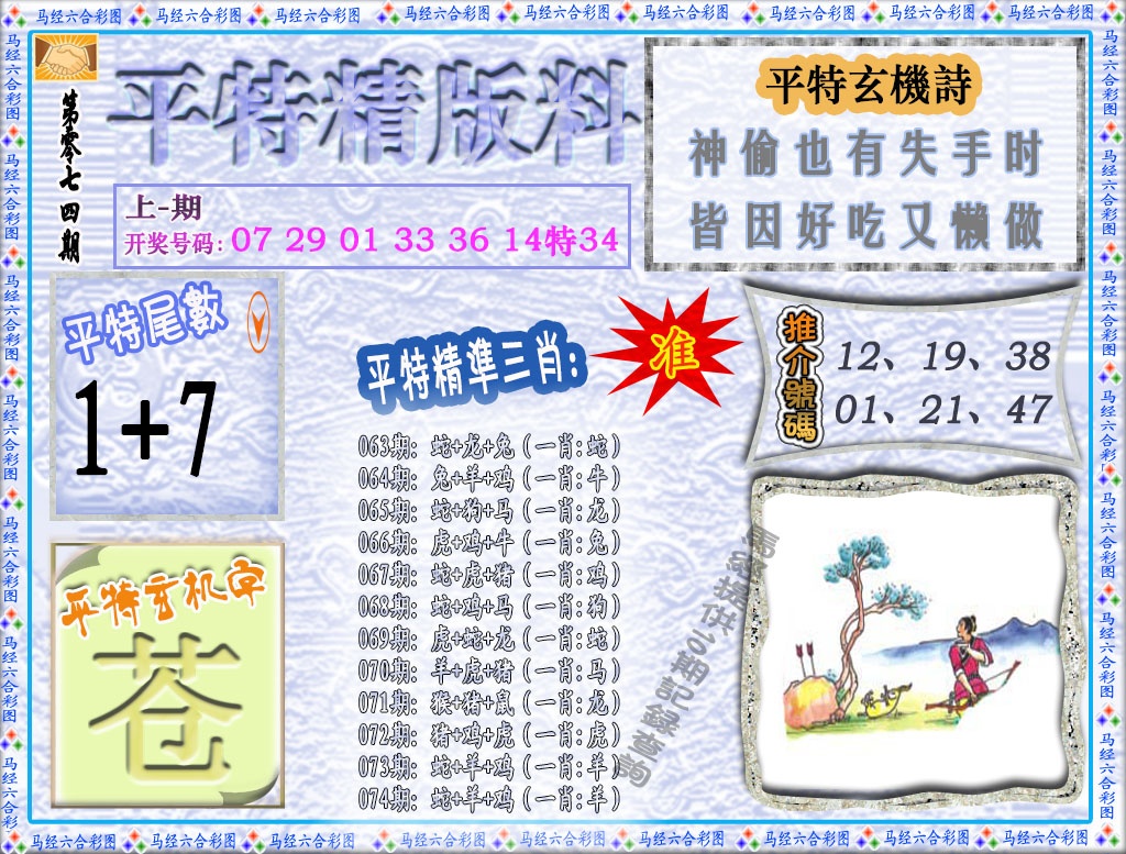 074期平特精版料[图]