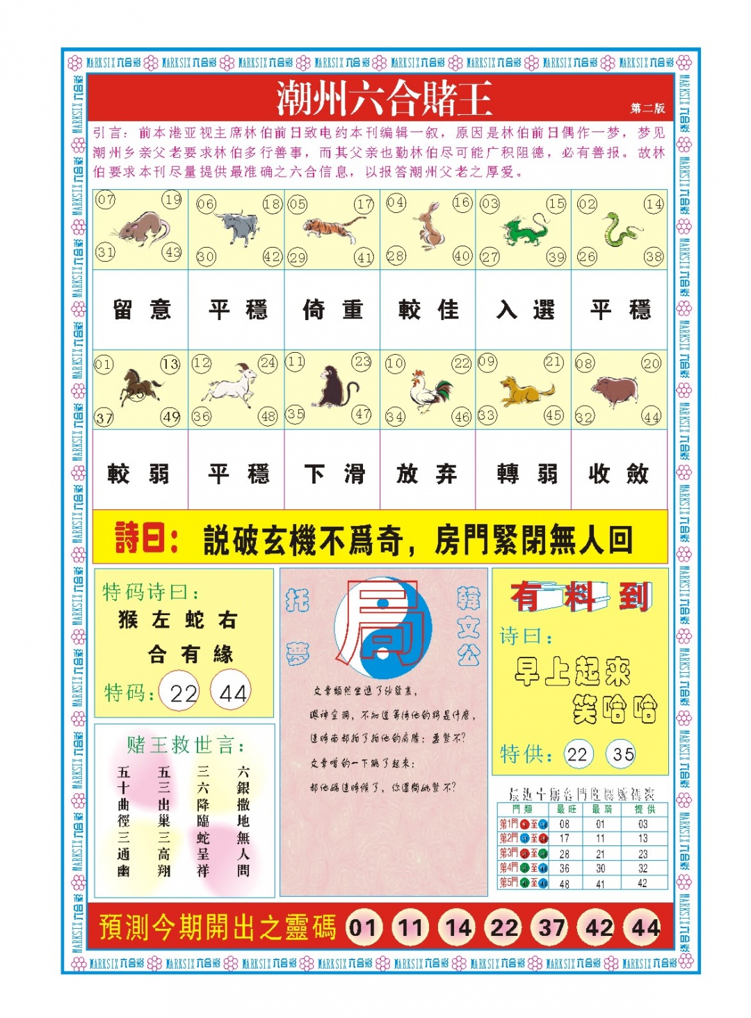 074期潮州六合赌王B[图]