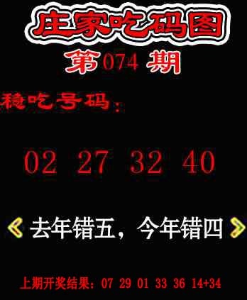 074期庄家吃码图[图]
