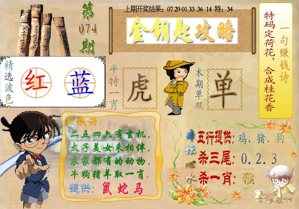 074期《金钥匙攻略》[图]