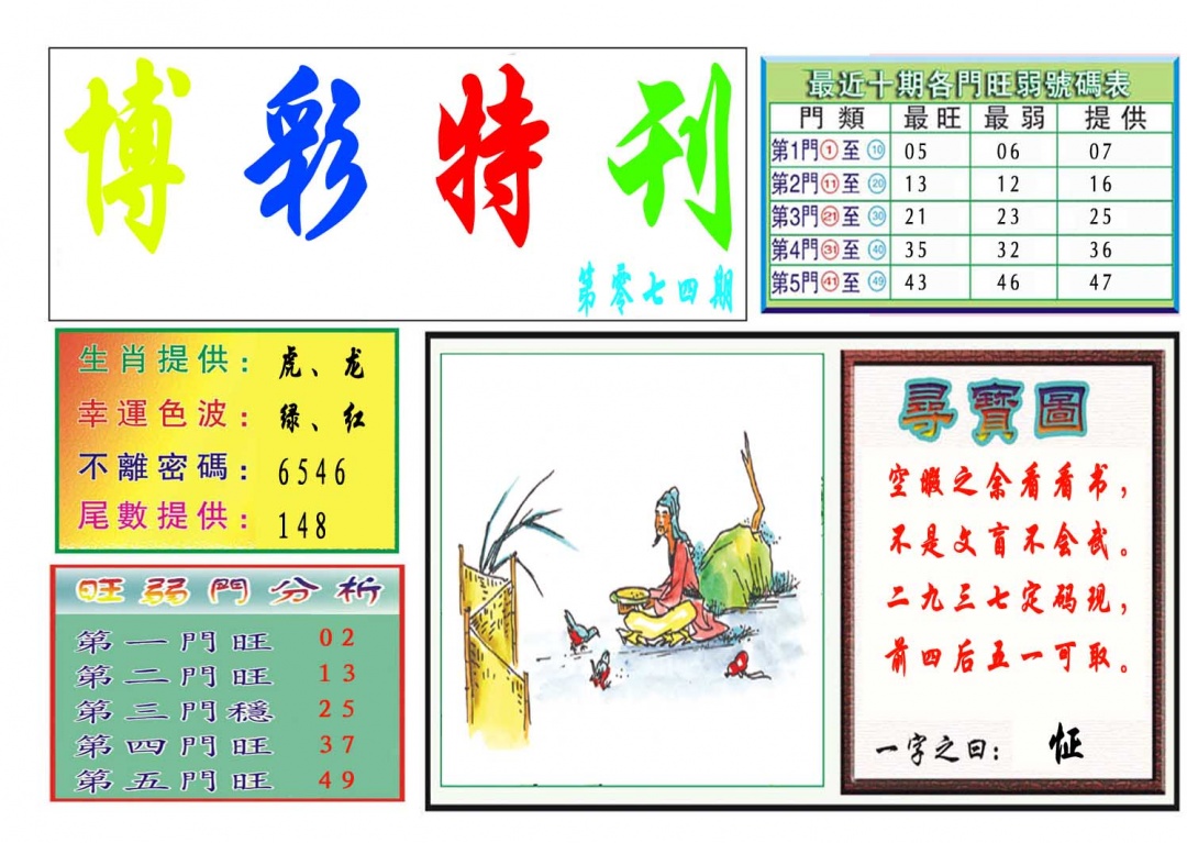 074期博彩特刊[图]
