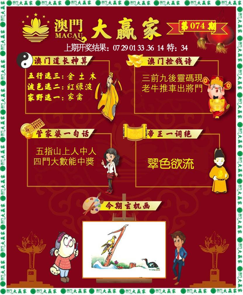 074期大赢家[图]