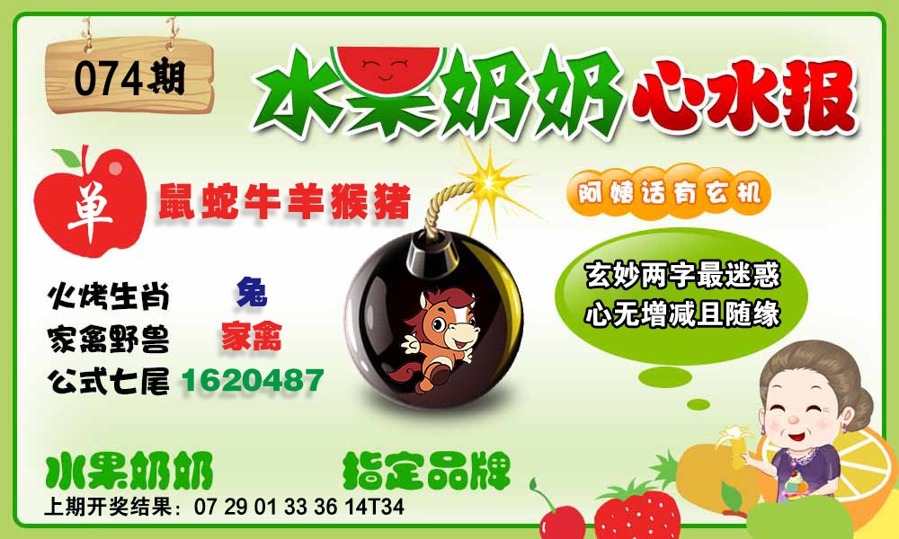 074期水果心水报[图]