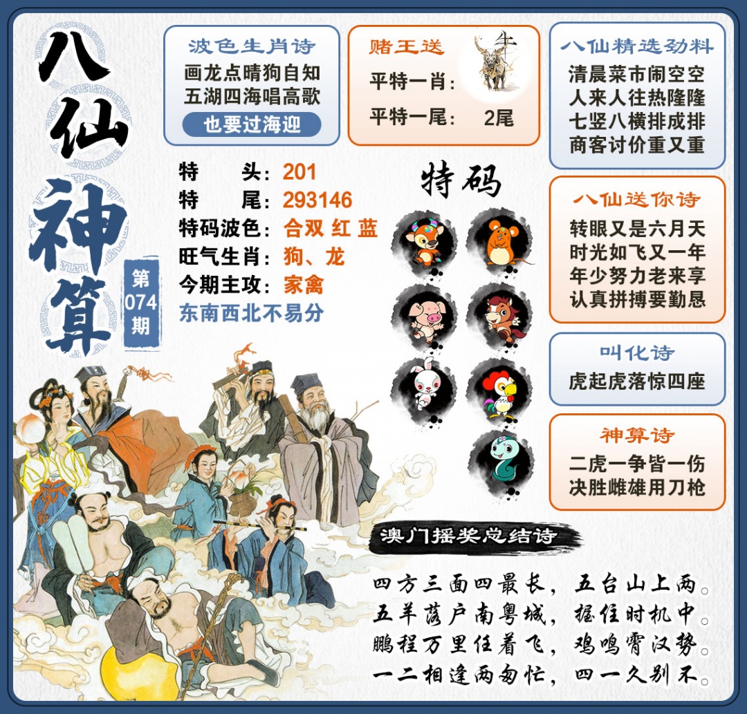 074期八仙神算[图]