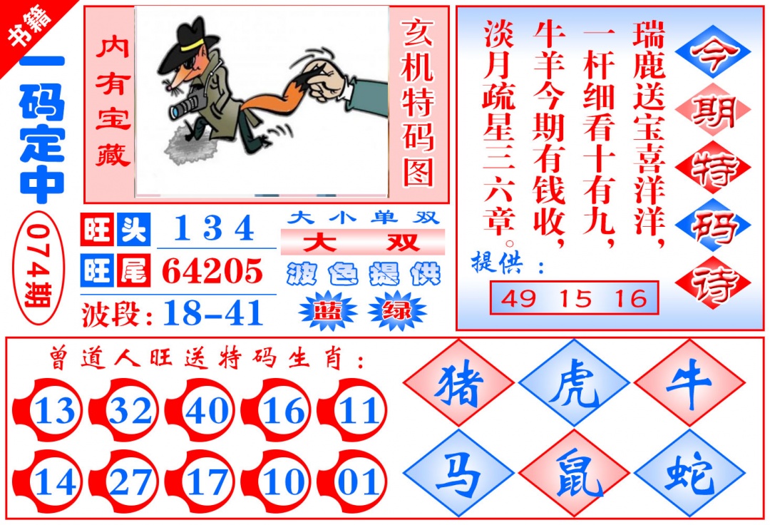 074期澳门定乾坤[图]