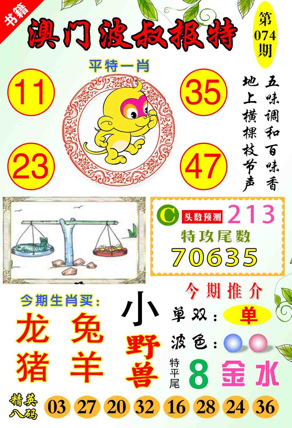 074期澳门波叔报特[图]