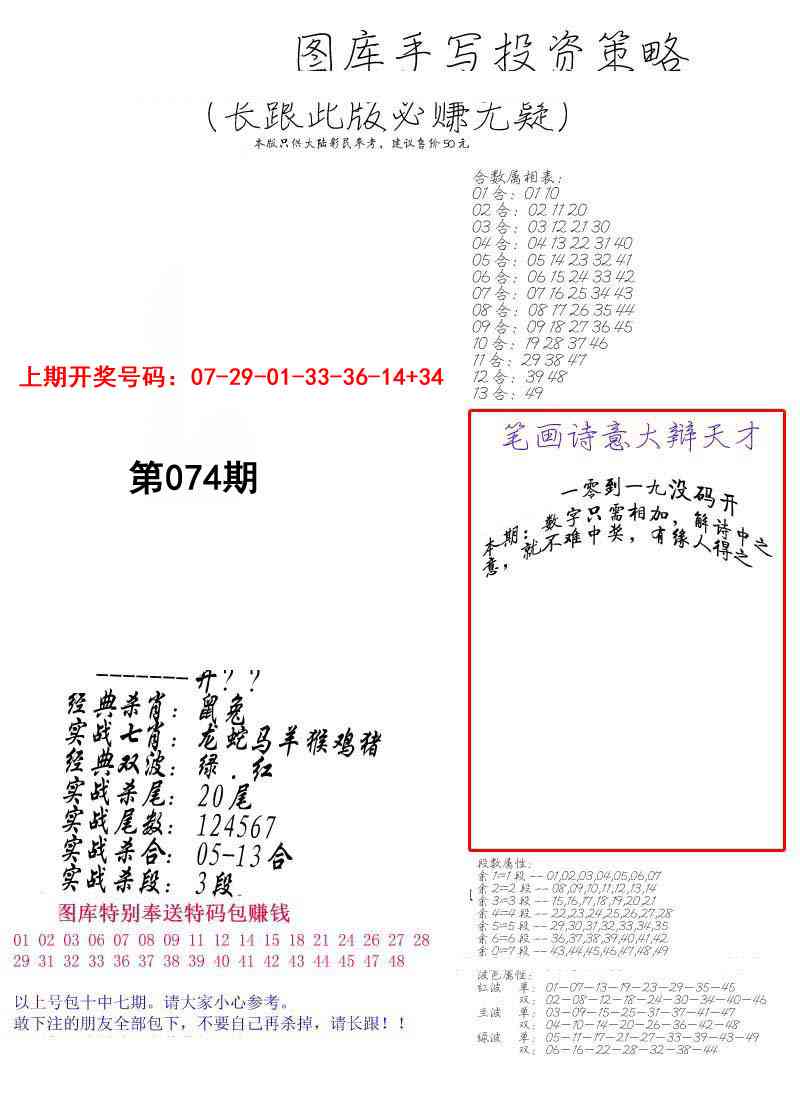 074期手写投资策略[图]