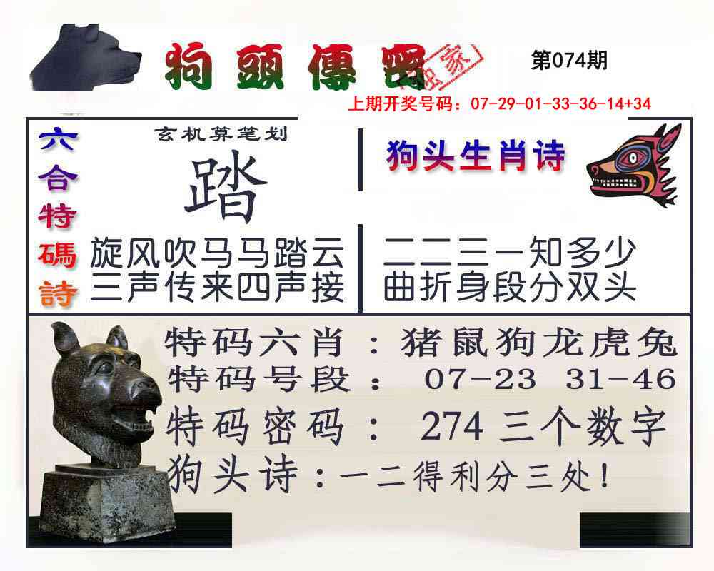 074期狗头传密[图]