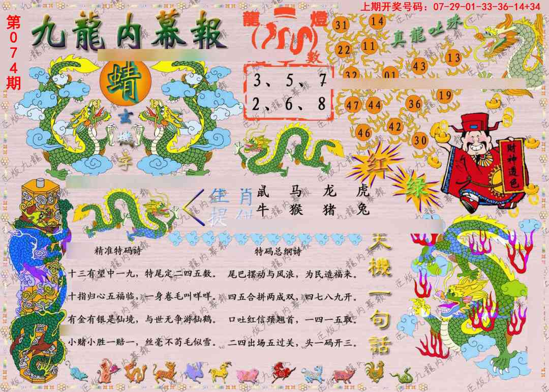 074期正版九龙内幕报[图]